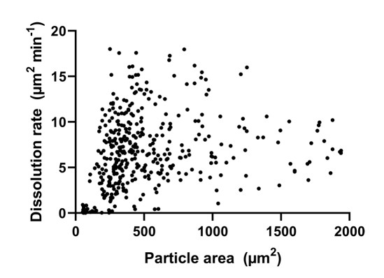 不同pH磷酸鹽緩沖液中藥物視頻顯微溶出測(cè)度