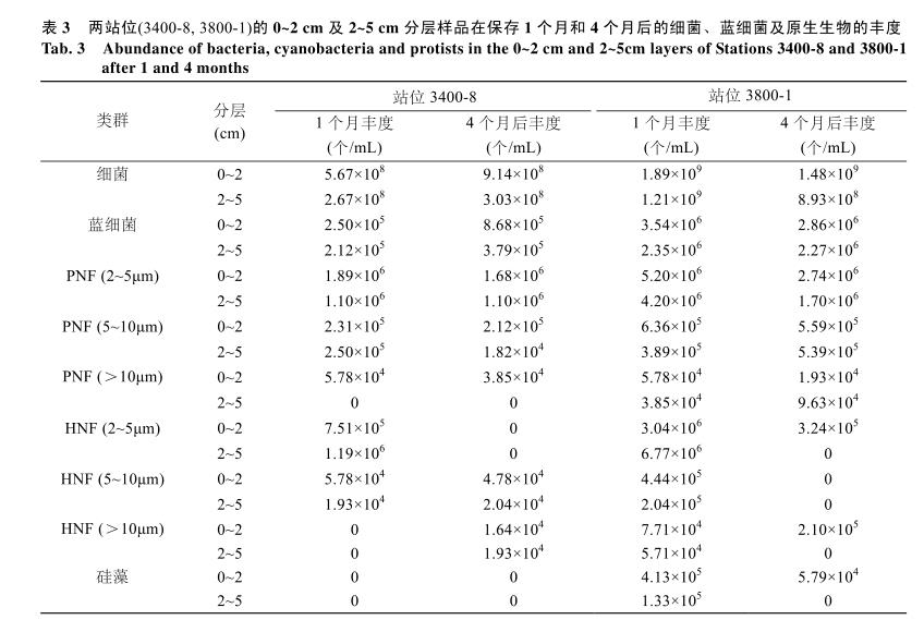 DAPI熒光染色計數(shù)法：不同保藏方式時間對海洋微型底棲生物計數(shù)結(jié)果的影響——結(jié)果、結(jié)論